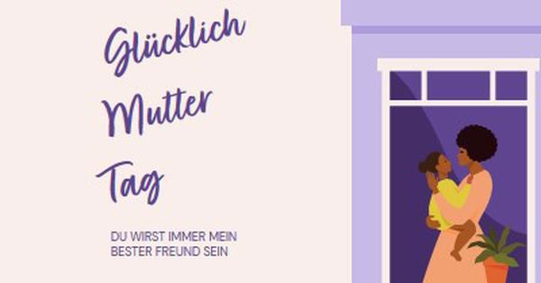 Meine Mutter, meine beste Freundin gray modern,clean,illustrative,cursive,graphical,offset