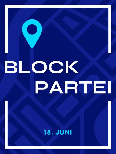 Poster zur Ankündigung eines fetten Ereignisses blue modern,simple,geometric,grids