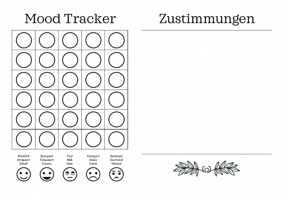 Tagebuch „Psychische Gesundheit“ whimsical-line