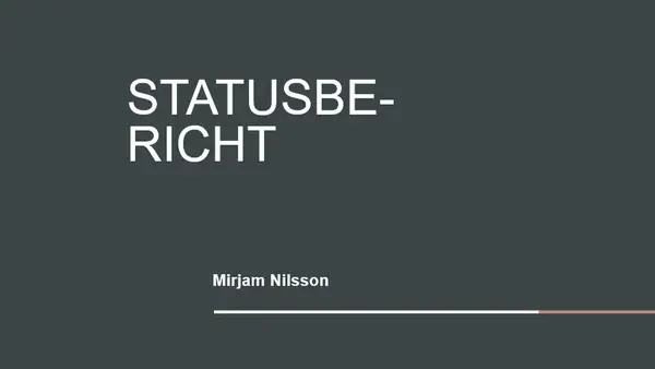 Projektstatusbericht organic boho