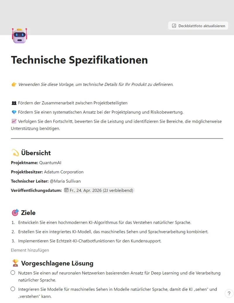 Technische Spezifikationen