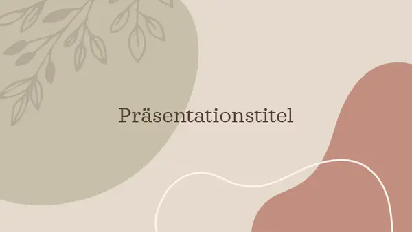 Design "Organisch" modern bold