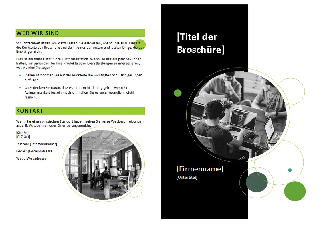Technische Broschüre modern-geometric