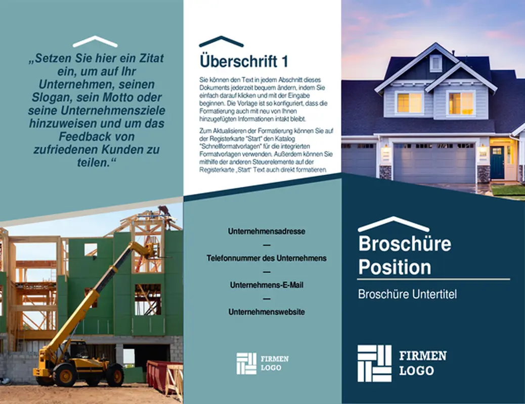 Broschüre für Bauunternehmer