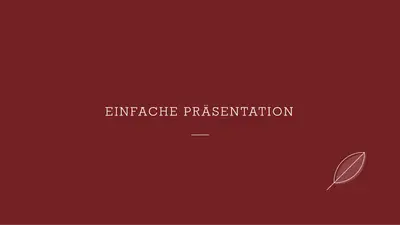 Blatt-Design modern-simple