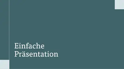 Moderne Konferenzpräsentation modern-simple