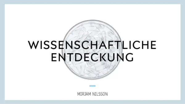 Wissenschaftliche Entdeckung blue modern simple