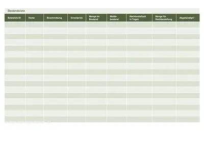 Bestandsliste