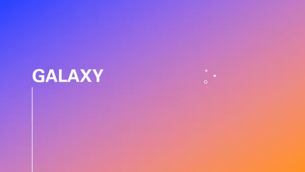 Galaxy-Präsentation blue modern-simple