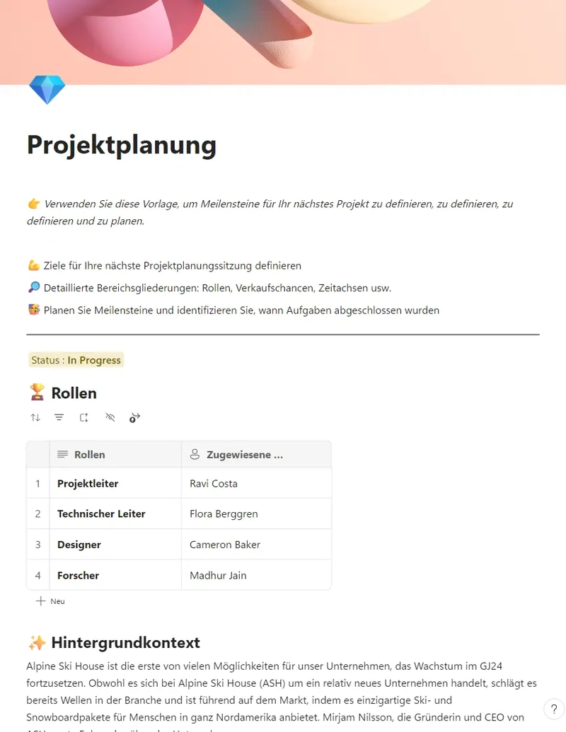 Projektplanung