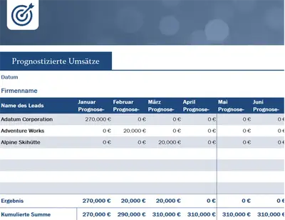 Vertriebslead-Tracker für Kleinunternehmen modern simple