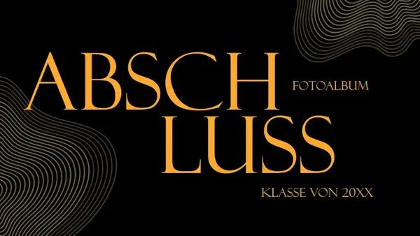 Dunkles Abschlussfotoalbum modern bold