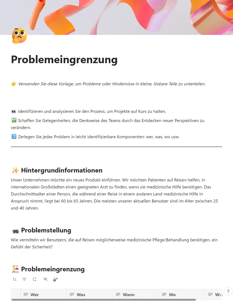 Problemeingrenzung