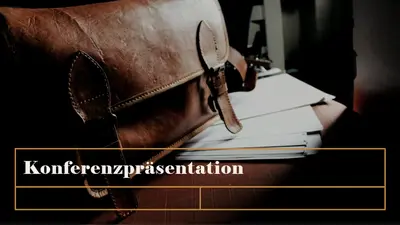 Klassische Konferenzpräsentation vintage