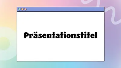 Fluoreszierend Präsentation whimsical color block