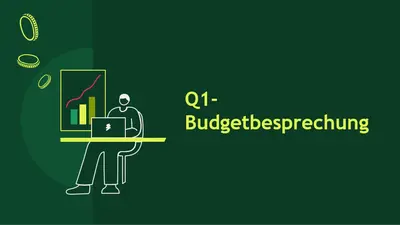 Greenback-Präsentation modern simple