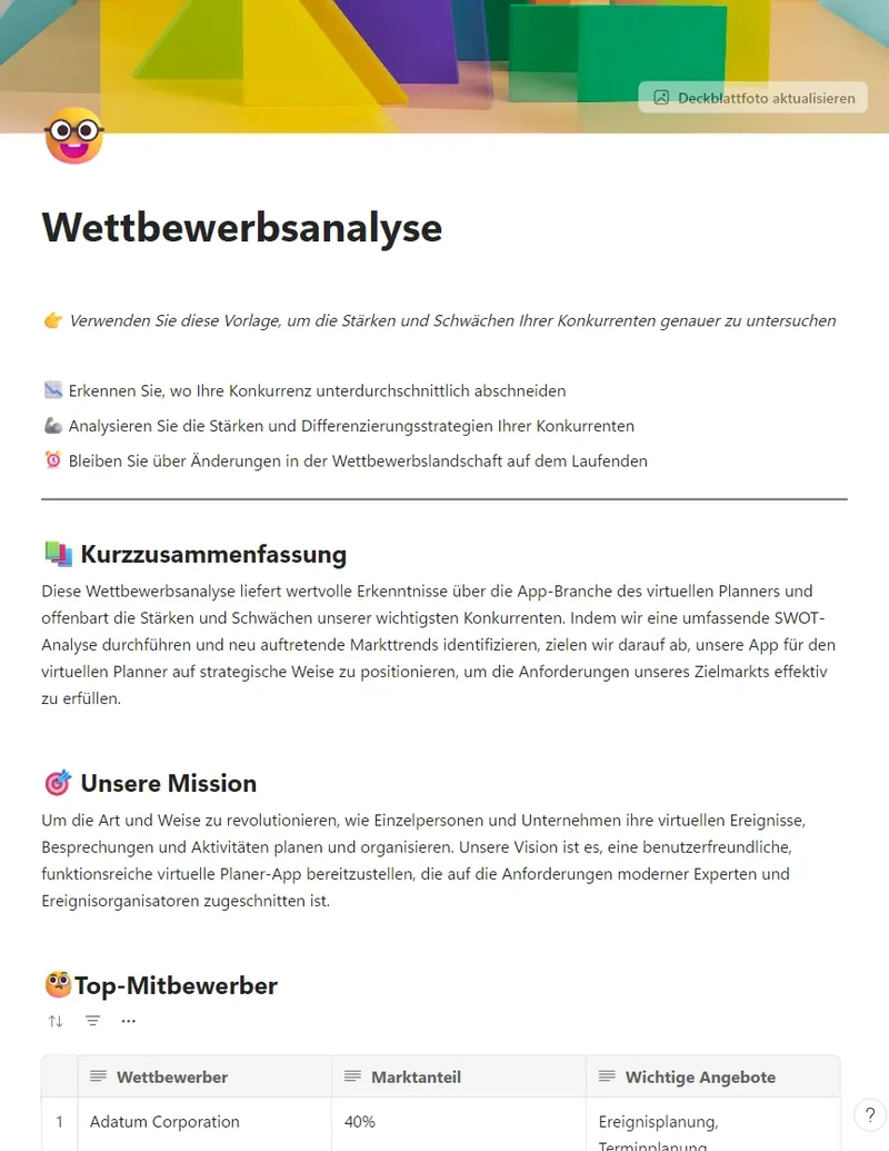 Wettbewerbsanalyse