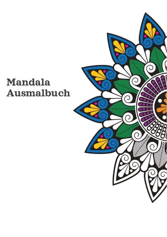 Mandala-Malbuch organic boho