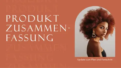 Zusammenfassende Produktpräsentation modern simple