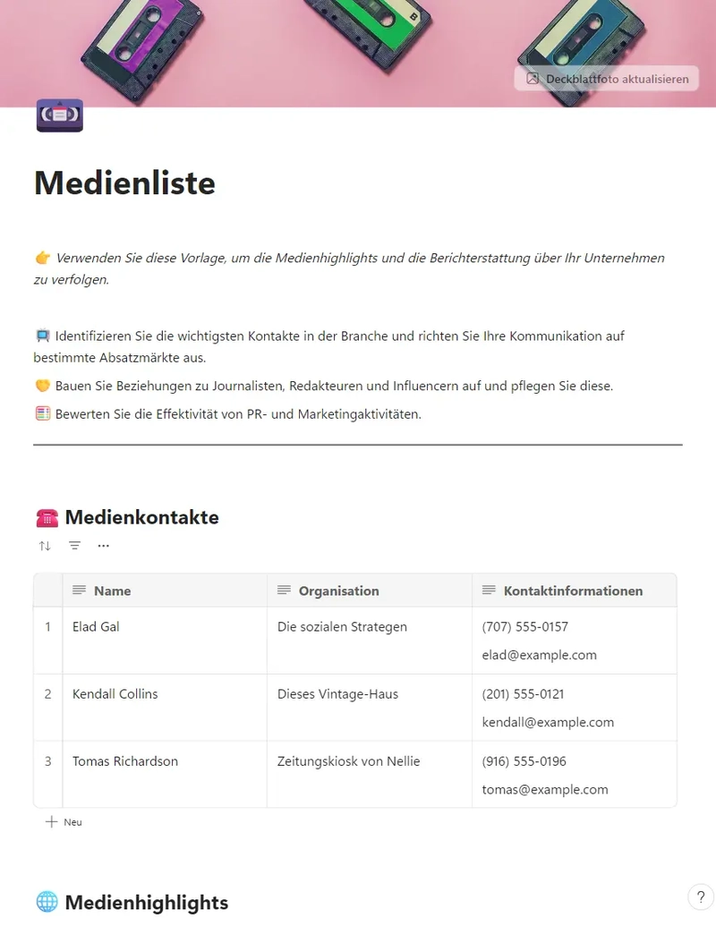 Medienliste