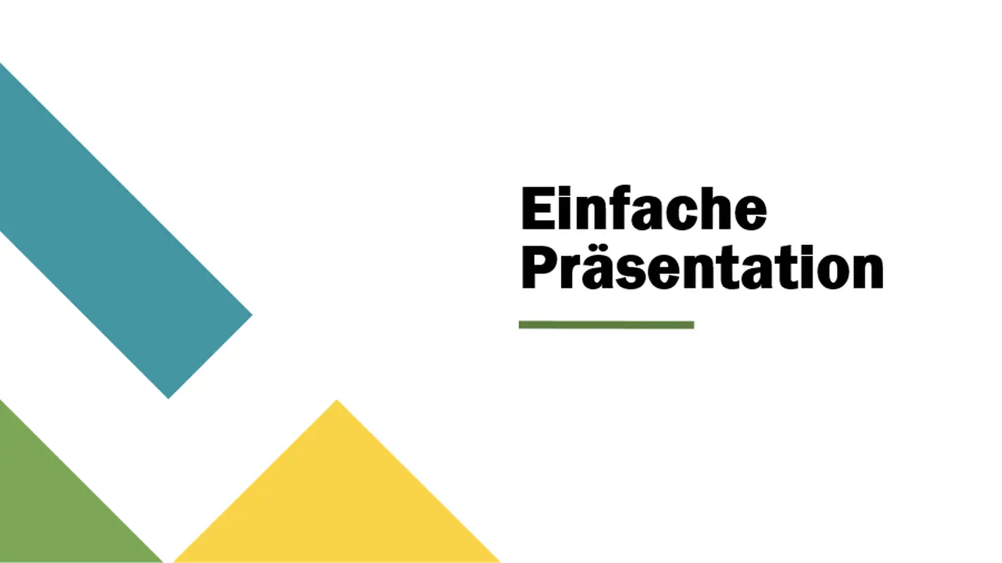 Geometrische Jahrespräsentation modern-geometric