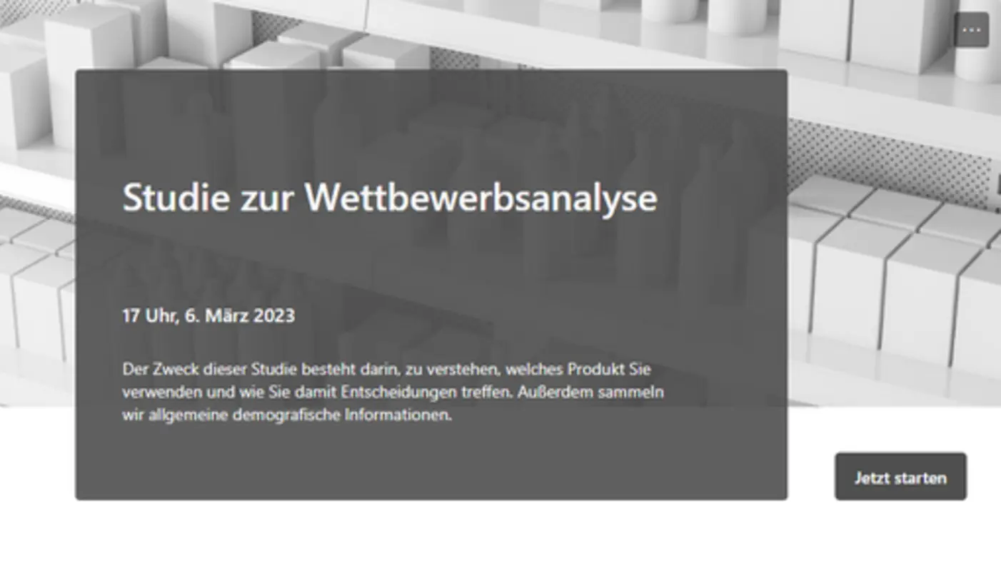 Studie zur Wettbewerbsanalyse gray