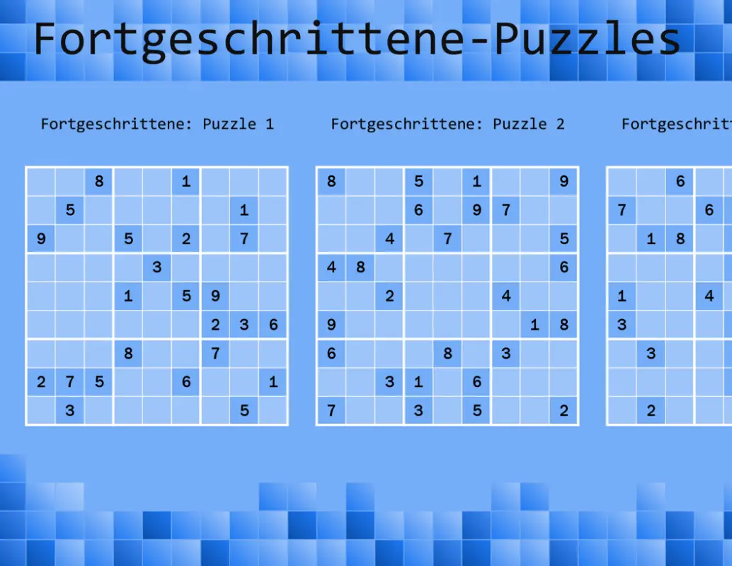 Sudoku-Spiel green modern color block