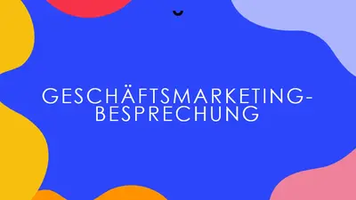 Große fette Präsentation organic simple