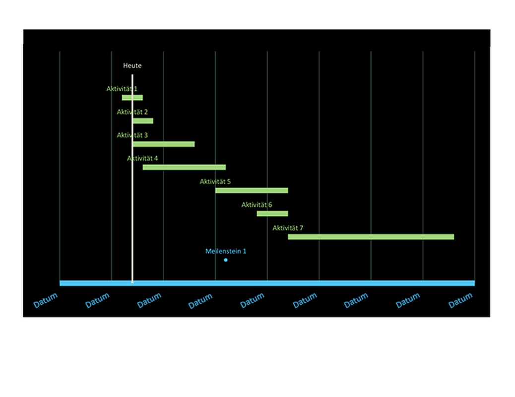 Gantt-Diagramm zur Datumsnachverfolgung modern simple