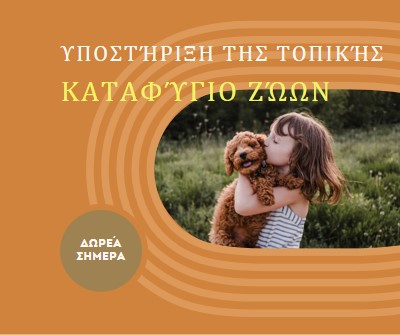 Βοηθός καταφυγίου orange whimsical-color-block