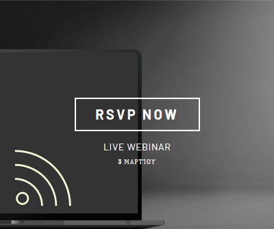 Αστέρι webinar black modern-simple