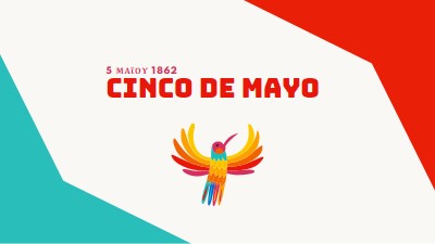 Ευτυχισμένος Cinco de Mayo red modern-color-block