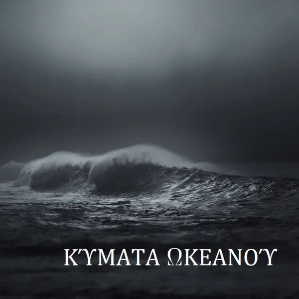 Κύματα σκοτεινού ωκεανού gray modern-simple