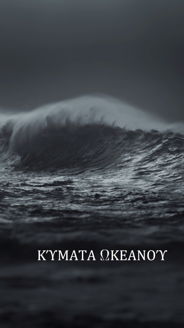 Κύματα σκοτεινού ωκεανού gray modern-simple