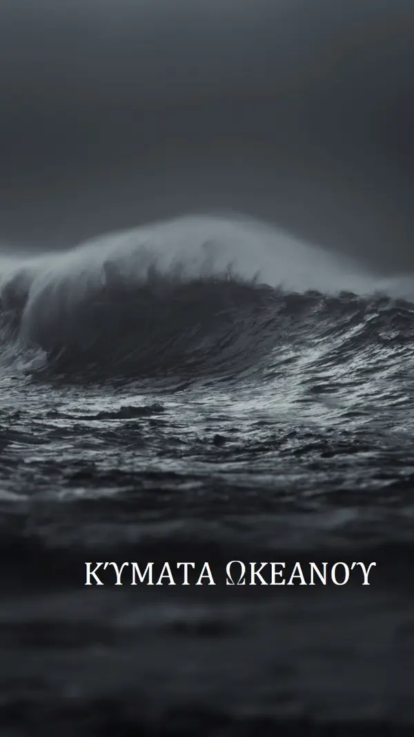Κύματα σκοτεινού ωκεανού gray modern-simple