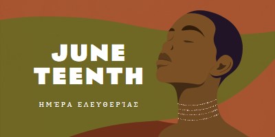 Τιμώντας την Juneteenth brown modern-color-block