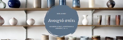 Κατάστημα αγγειοπλαστικής ανοιχτό σπίτι gray modern-simple