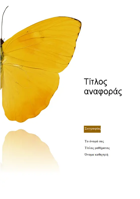Αναφορά σπουδαστή