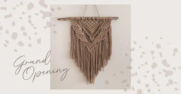 Macrame me brown organic-boho