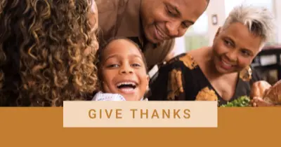 Give thanks brown modern-simple