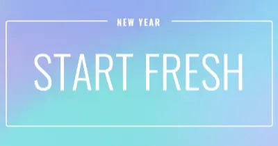 Fresh start blue modern-bold