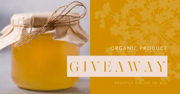 Golden honey giveaway orange organic-simple