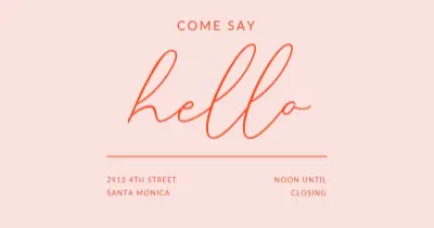 Hello neighbor pink modern-bold