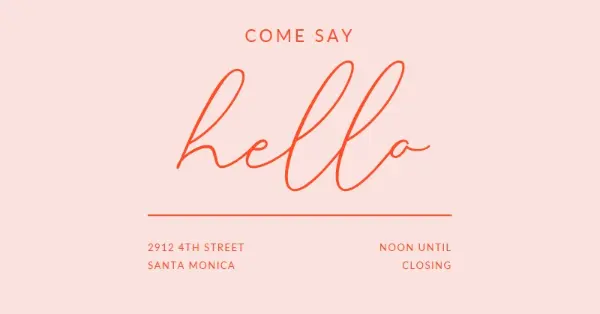 Hello neighbor pink modern-bold