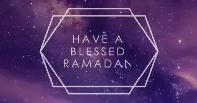 Have a blessed Ramadan purple modern-geometric-&-linear