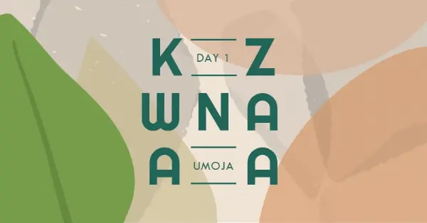 Umoja for Kwanzaa brown organic-simple