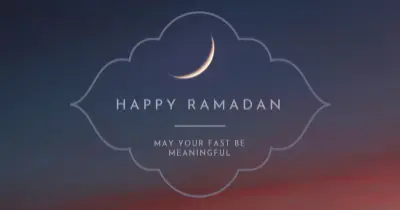 Have a happy Ramadan black modern-simple