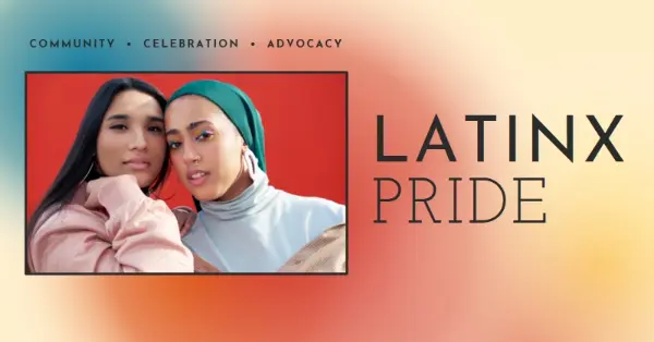 Celebrating the Latinx community red modern-bold