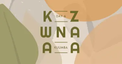 Kuumba for Kwanzaa gray organic-simple