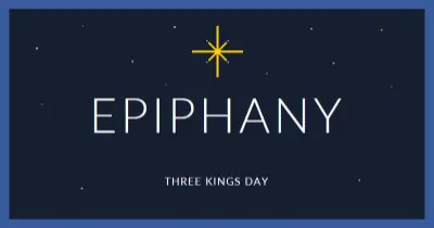 Observing Epiphany blue modern-simple